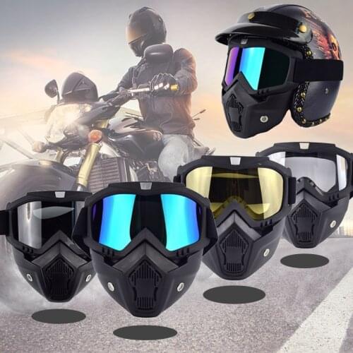 Man Women Vintage Motorcycle Goggles Windproof dustproof Motocross Helmets Goggles Skateboarding Moto Protector Eyes Glasses