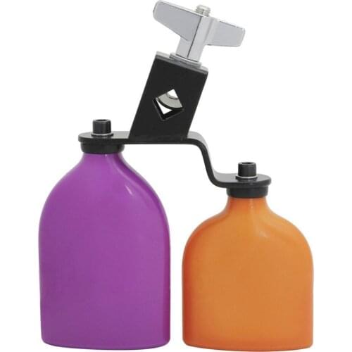 Double Sambago Bell Percussion Jam Block Latin Music Cowbell High Low Sound Wooden Fish Knocker Drum Accessories