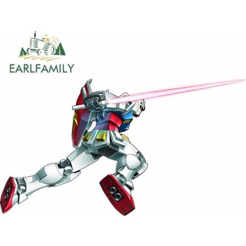 EARLFAMILY 13cm x 7.2cm For Custom Anime Gundam Car Sticker Suitable For Any Flat And Smooth Clean Surface High Quality Decal