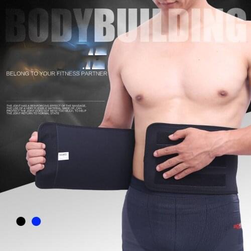 Fitness Sports Exercise Waist Support Pressure Protector Body Building Weightlifting Adjustable Belt Waistband For Men