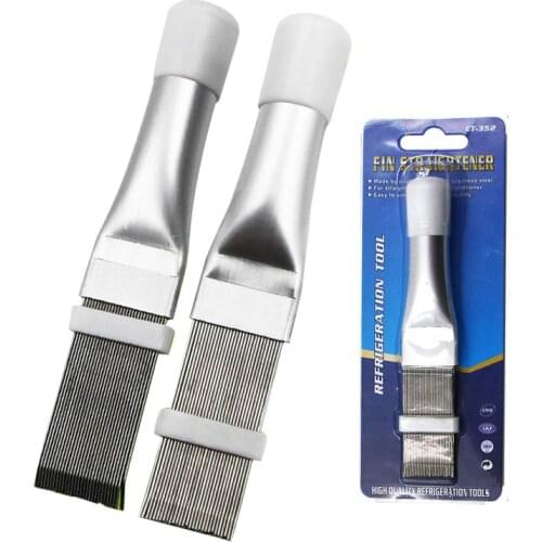 Stainless Steel Fin Comb Air Conditioning Condenser Evaporator Fin Straightening Carding Tool Fin Brush Cleaning Brush Rake