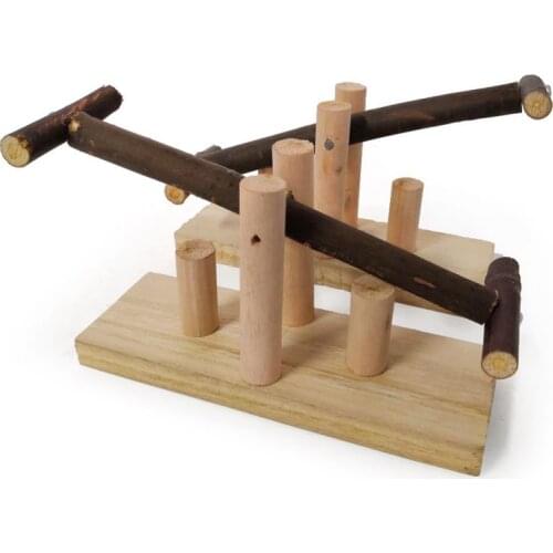 Parrot Bite Toy Springboard swing Bird Toy Wooden Seesaw Rocking Chair Stand Bar Springboard Swing 2020