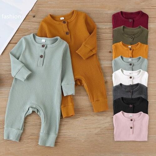 Baby Boy Romper Clothes 0-18M Newborn Girl Rompers Cotton Long Sleeve Jumpsuit Outfit Clothes For Kids Baby Boy Onesie Spring