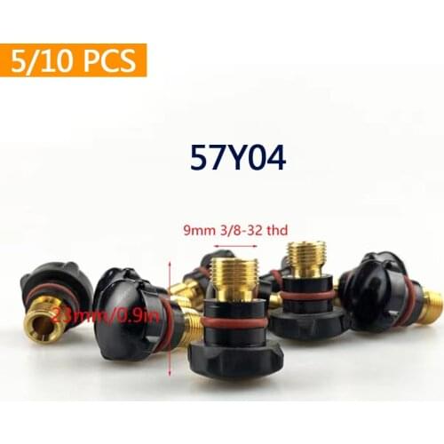 5Pcs 10Pcs TIG Welding 57Y04 Short Back Cap for TIG Welding Torch wp 17 18 26 Series Tig ConsumablesWelding Soldering Supplies
