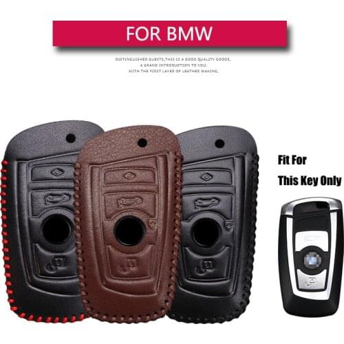 KUKAKEY Car Key Cover Case for BMW 520 525 f30 f10 F18 118i 320i 1 3 5 7 Series X3 X4 M3 M4 M5 Genuine Leather Car Key Shell