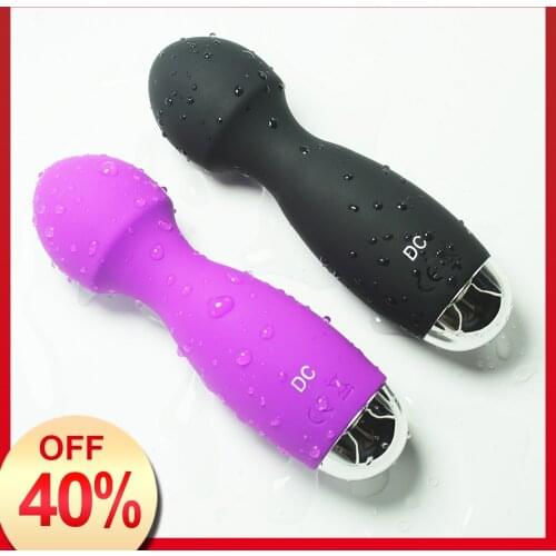 Mini Elf AV Wand Sex Shop 10 Frequencies Powerful Female Vbrator Soft Silicone Clitoral Nipple Stimulator Sex Toy for Woman