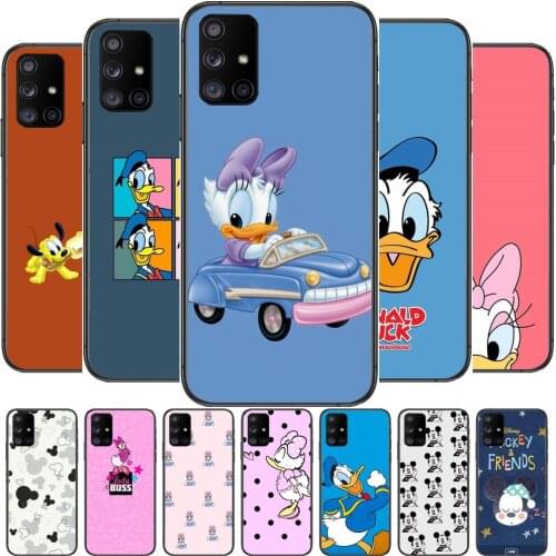 Soft case cartoon mouse disney Phone Case Hull For Samsung Galaxy A50 A51 A71 A70 A52 A40 A30 A31 A80 A20E 5G S Black Shell Art