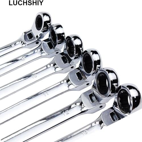 6PCS 8-13mm Torque Wrench Set Of Keys And Heads Nut Multitool Universal Ratchet Wrenches Car Repair Hand AutoTools Kit Spanner