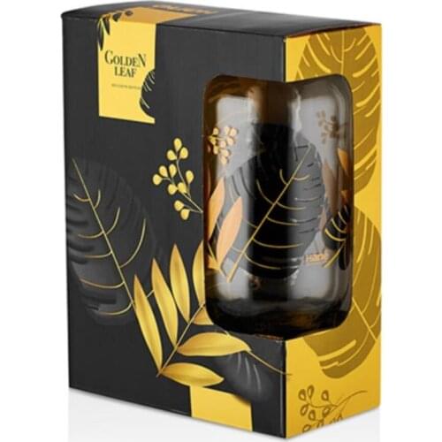 Gold Leaf Decorated Jar Set