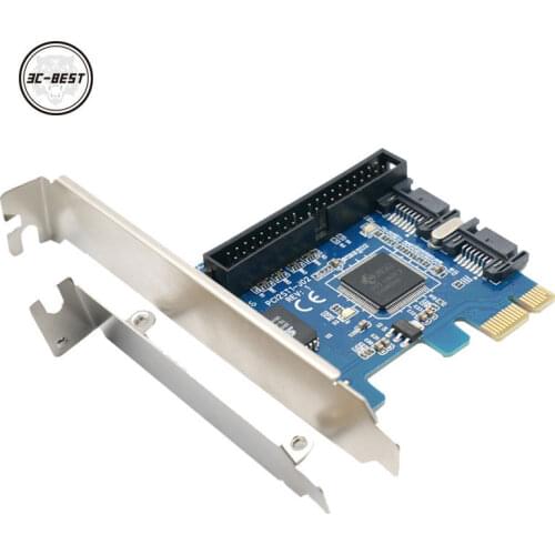 Desktop PCI-E to SATA2.0 raid card PCIe to dual SATA + IDE 40pin hard disk controller adapter