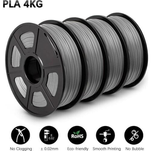 GOHIGH PLA Filament 4 Rolls For 3D Printer Filament PLA Rainbow Biodegradable Eco-friendly Printing Materials