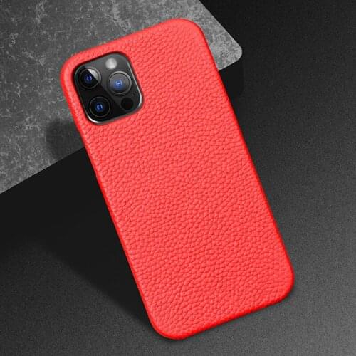 Suitable for IPhone 11/12romax Litchi Grain Cowhide Half Oil Edge Mobile Phone Case for IPhone XSmax XR XS X Protective Cover