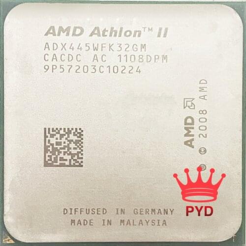 CPU AMD Athlon II X3 445 3.1 GHz Triple-Core Socket AM2+ AM3 Desktop CPU Processor ADX445WFK32GM
