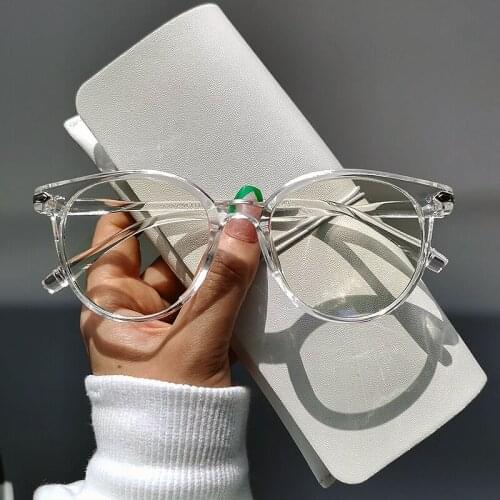 2021 Fashion Women Glasses Frame Men Eyeglasses Frame Vintage Round Clear Lens Glasses Optical Spectacle Frame
