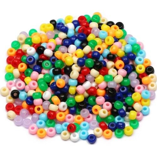 Mixed Colorful Round 3x5mm Loose Round Acrylic Spacer Beads For Jewelry Making Diy Charm Necklace Bracelet Accessories