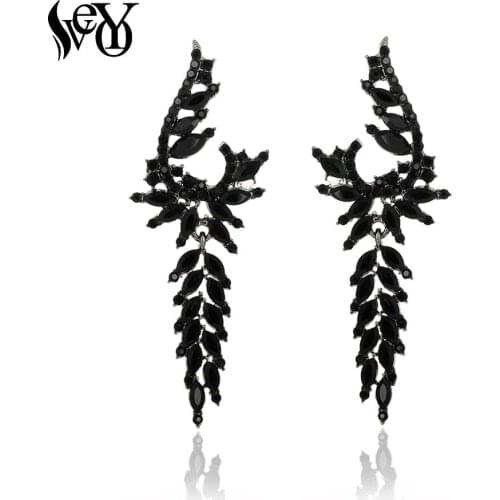 VEYO Luxury Crystal Drop Earrings Trendy Party Dangle Earrings Fashion Jewelry For Women Gift Wholesale