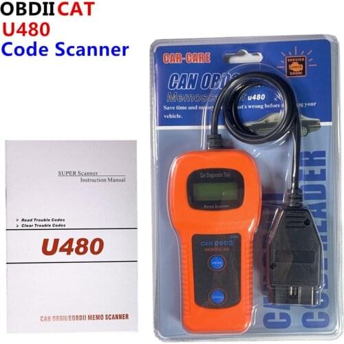 U480 OBDII OBD2 Scanner OBDII CAN BUS Memo Reader Engine Scanner Automotive Scanner Diagnostic-tool