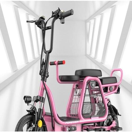 Folding Electric Bicycle Parent Child Lithium Battery Car Womens Scooter Moped