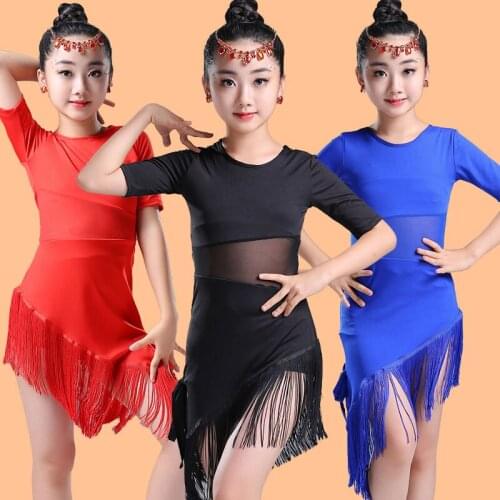Modern Girl Latin Dance Dress For Girls Cha Cha Dress Ballroom Dancing Dress Girl Competition Dancewear Kids Kid Dance Costumes