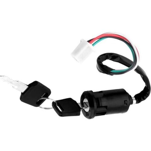 For 110cc 125cc 140cc motorcycle 4 pins on outside ignition key switch electric door lock pit dirt quad bike accessories mayitr