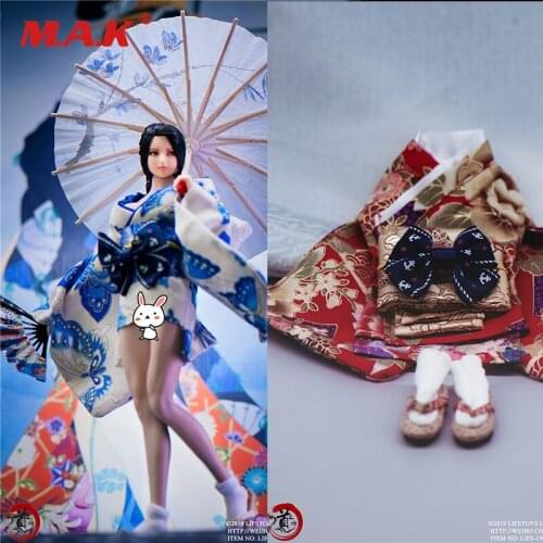 In stock 1/6 sacle action figure Japanese Kimono Clothes Props Accessories Fit 12" Female Action Figure body