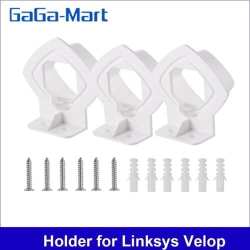 1/2/3PCS Wall Mount Bracket Stand Holder for Linksys Velop Tri-band Whole Home WiFi Mesh System