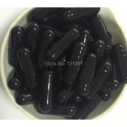 1# 500pcs! Black-Black colored empty capsule,hard gelatin empty capsule!(joined or seperated capsules available!)