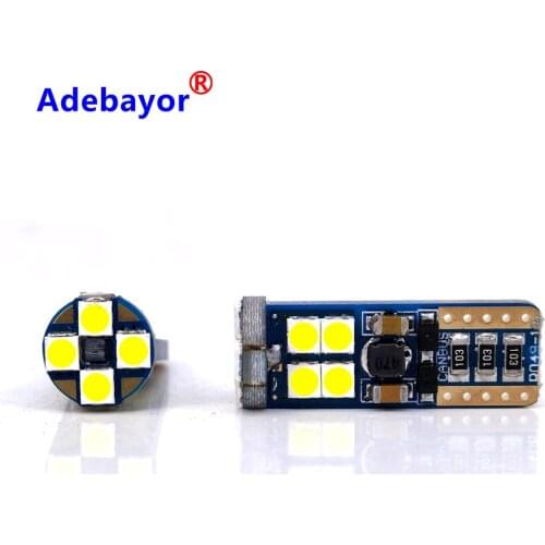 200PCS T10 LED W5W canbus NO Error 3030 12 LED Interior light T10 Car Led Free Reading Light Clearance Light Truck Lamp 12v