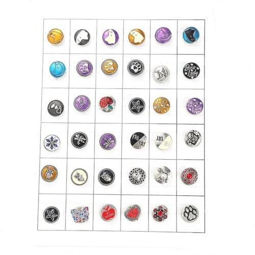 4pcs/lot Newest Snap Jewelry Bracelets Colorful Crystal Rhinestone Flower 18mm Metal Snap Buttons Fit DIY Snap Button Bracelet