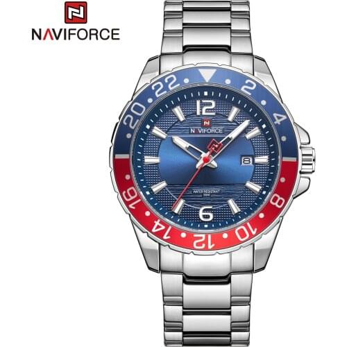 NAVIFORCE Watch Men Top Brand Male Fashion Wristwatch Sport Luxury Analog Relogio Masculino Waterproof Stainless Steel Clock New