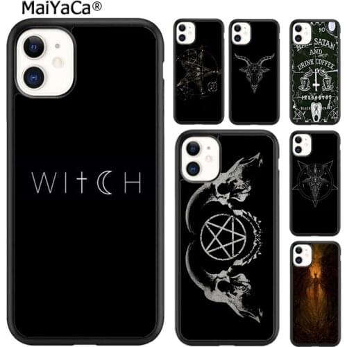 MaiYaCa Gothic Witch Satan Phone Case Cover For iPhone 5s SE 6 6s 7 8 plus X XR XS 11 12 pro max Samsung Galaxy S8 S9 S10 shell