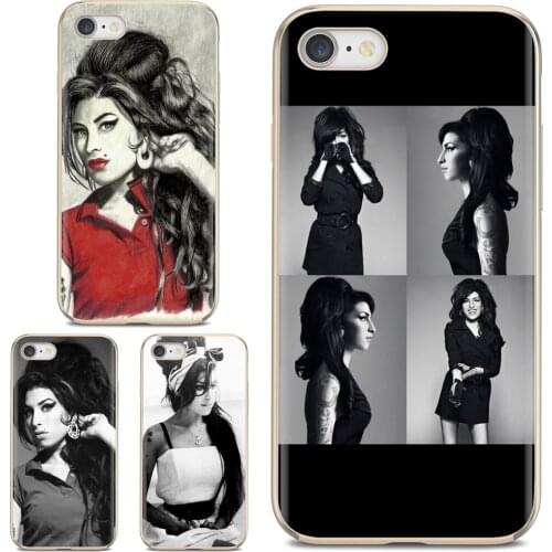 Hybrid amy winehouse Soft TPU Cover For Huawei Y6 Y5 2019 For Xiaomi Redmi Note 4 5 6 7 8 Pro Mi A1 A2 A3 6X 5X 7A