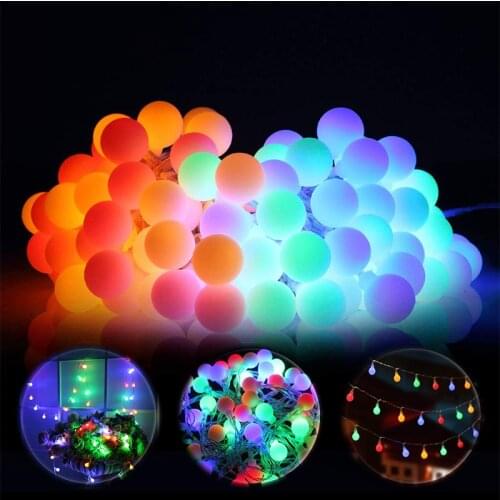 LED Globe String Lights Battery waterproof outdoor Christmas Garlands Fairy Light For Wedding Party New Year 's Decoration Gift