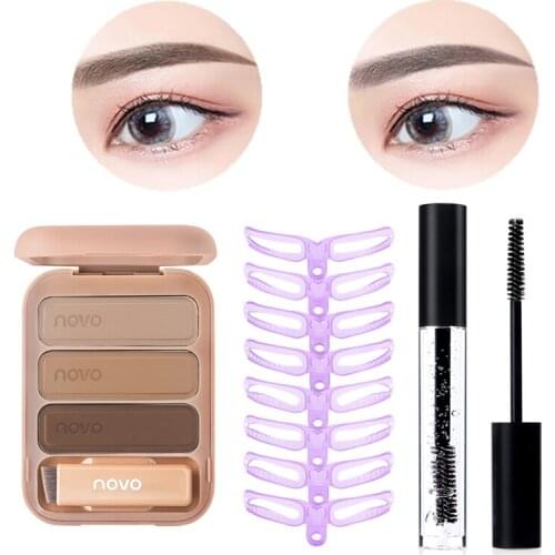 Cosmetic Eyebrow Enhancers 3 Color Eyebrow Makeup Palette Waterproof Easy to Color Not Flying Eyebrow Powder Long-lasting TSLM1