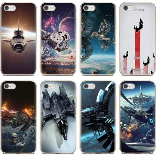 Battle-Star-Citizen-space Soft TPU Covers For Samsung Galaxy S7 S8 S9 S10E S20 FE Note 10 20 Edge Lite Plus Ultra