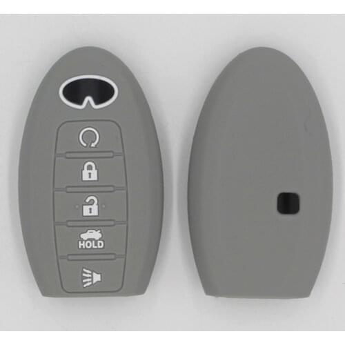 Soft Car Key Cover Case Shell Fob For Infiniti Q50 FX35 FX FX37 G37 G35 QX70 G35 Hand-woven Keychain Keyring For Infiniti