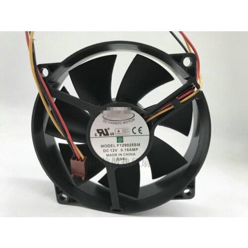 Original everflow 9025 f129025sm 12V 0.18a three wire CPU round chassis cooling fan