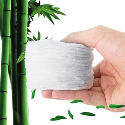 10Pcs Make Up Remover Pads Washable Cleansing Cotton Reusable Face Wipes Microfiber Natural Bamboo Facial Skin Care