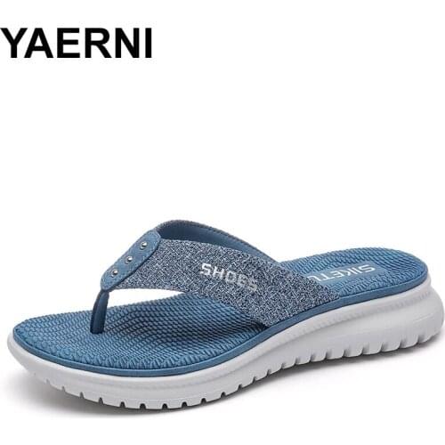 YAERNI Casual Sandals Women Wedges slippers Ankle Buckle Open Toe Fish Mouth Platform Swing Summer Women Shoes Fashion flip flop