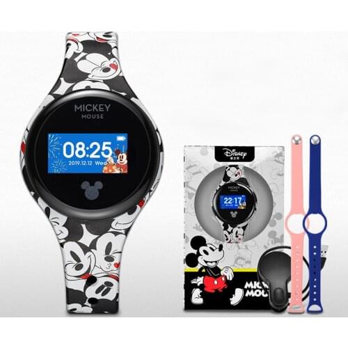 2021 Disney Smart Band Child Alarm Step Distance Waterproof Sport Kid Silicone Smartband Children Electronic Watch Healthy Boy