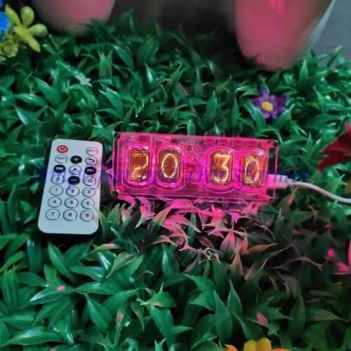 IN12 glow tube clock, retro nostalgic personality pendant living room creative decoration, birthday gift, Christmas gift