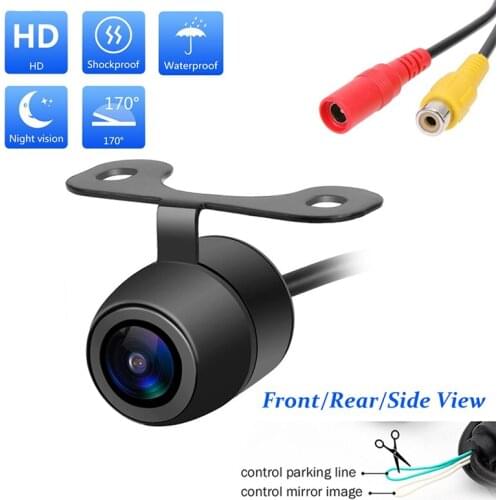 170 Degree CMOS Car Rear Front Side View Reverse Backup Parking Camera Waterproof