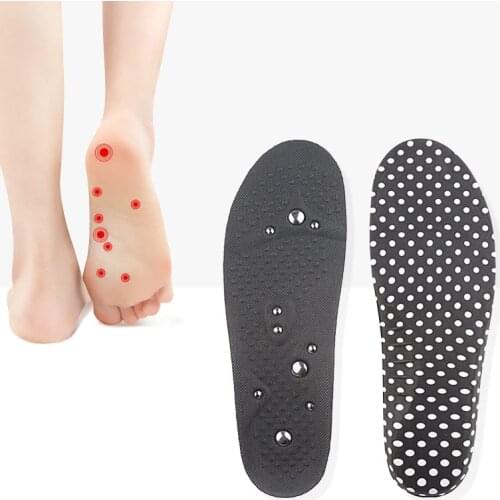 High quality Therapy Acupuncture Insoles Magnetic Slimming Massaging Insert Pad Foot Magnet Reflexology Pain Relief Shoe Insoles