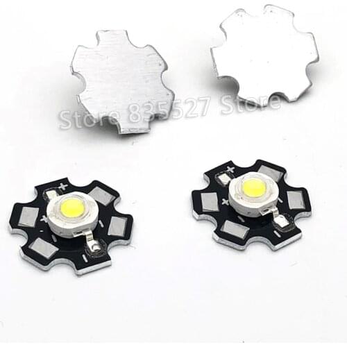 10pcs 3W white LED Heat Sink Aluminum Base Plate PCB Board Substrate 20mm For Parts / Flashlight / Bulb Spotlight DIY lights LM