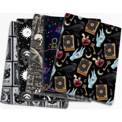 50*145cm patchwork Cartoon Printed Polyester Cotton Fabric for Tissue Kids home textile for Sewing Twill Quilting Fabric,c2684