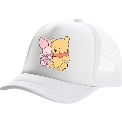 Summer Unisex Men Winnie the Pooh and Friends Baseball Caps Women Breathable Mesh Snapback Hats Casual sport Hats Cap