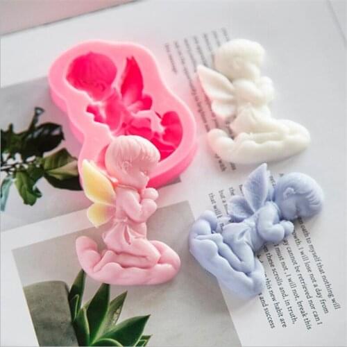 Baby Angel Silicone Fondant Cake Molds DIY Chocolate Candy Baking Mold Handmade Aromatherapy Plaster Decoration Soap Crafts
