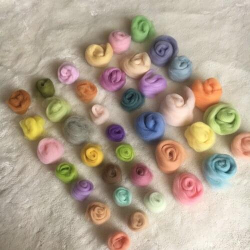 20\50\100\200g Brown Series Wool Felt Handmade DIY Material Bag Soft Handle Wool Novice Set Birthday Gift Craft Kits for Adults