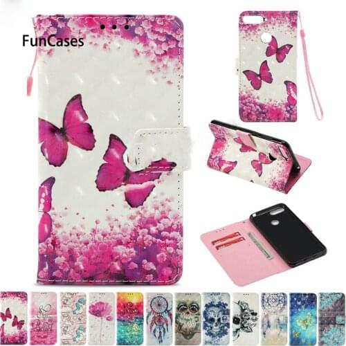 Flip Case For Huawei Honor 7C 5.7'' inch AUM-L41 Honor7C Case Wallet Pouch Phone Leather Cover For Huawei Honor C7 AUM-L41 Cases