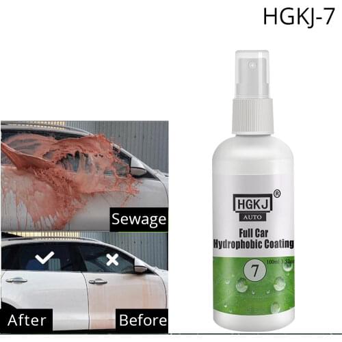 HGKJ-7 20/50 water Car Cleaning Paint Cleaner Polishes Hydrophobic Water Rain Spray Auto Windshield Glass Repellent Nano Coating